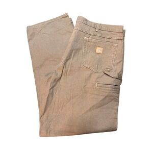 Carhartt B159 MUS Loose Fit Canvas Carpenter Pants Mens 42x34 Mushroom Brown